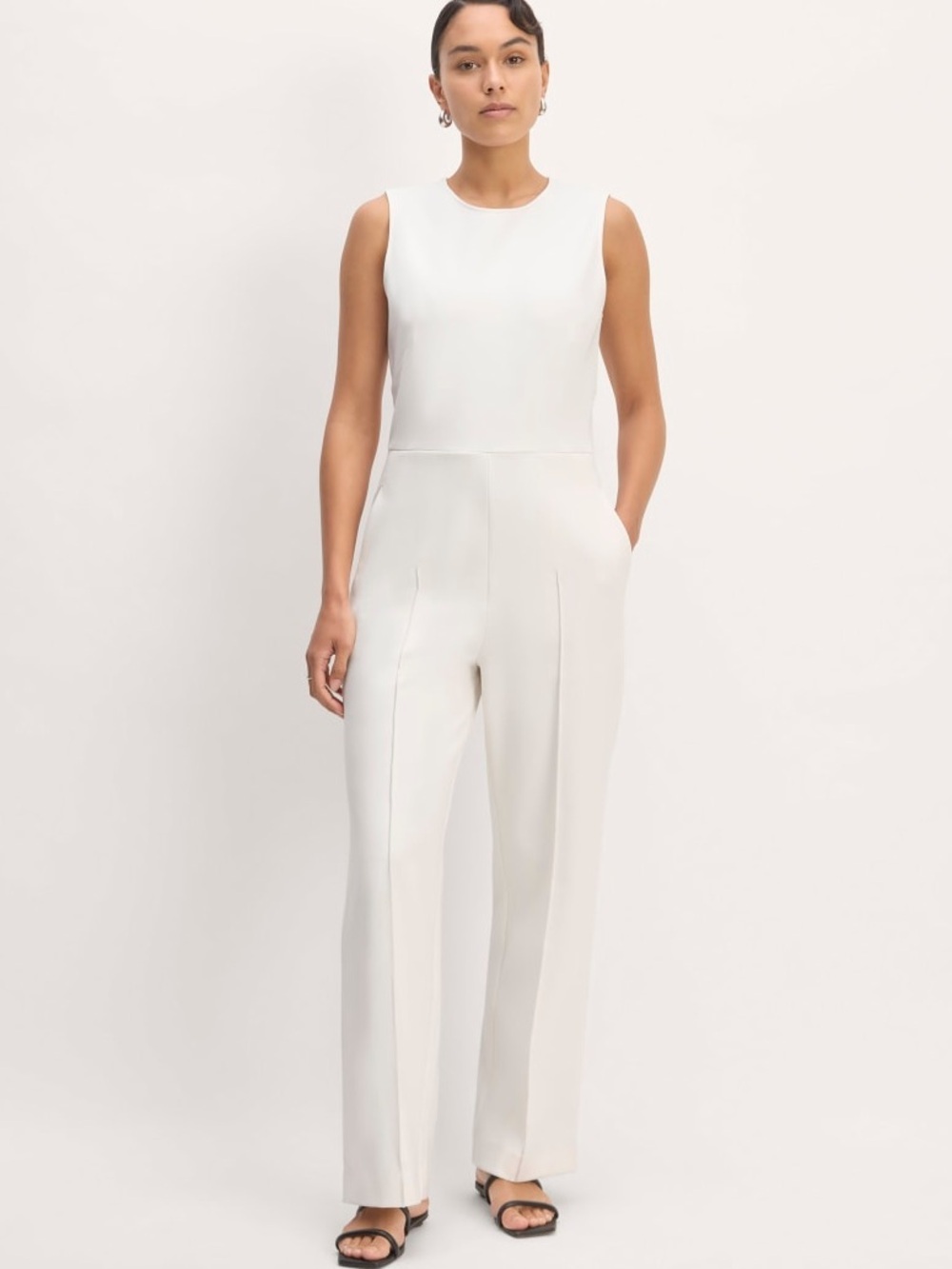 Everlane The Dream Jumpsuit in Bone